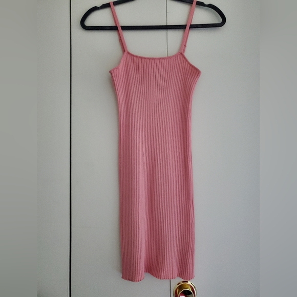 Teak Rose Ribbed Mini Dress Size Medium - Picture 4 of 7